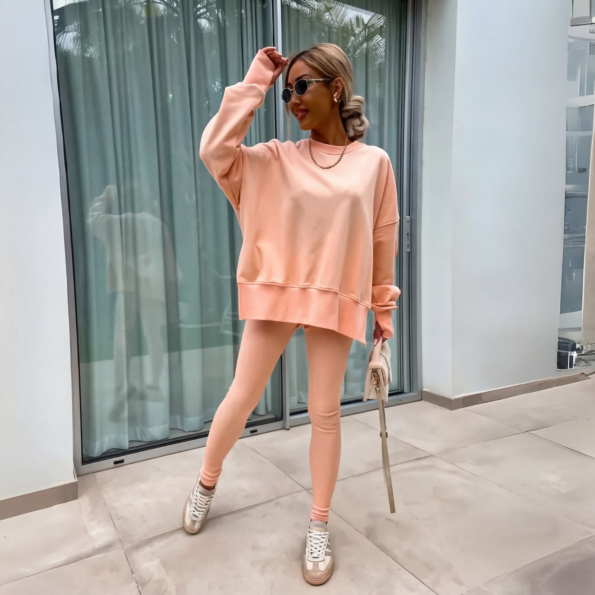 Julia | Women's Oversized Sweatshirt and Leggings Lounge Set
