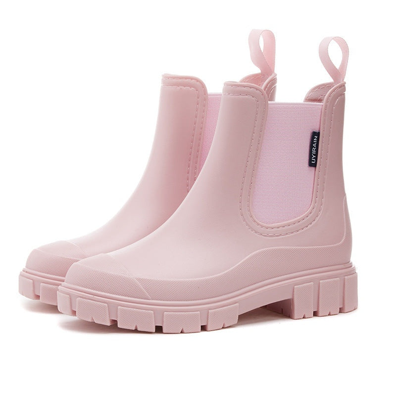 Jenna | Women's Waterproof Rain Boots Platform Chelsea