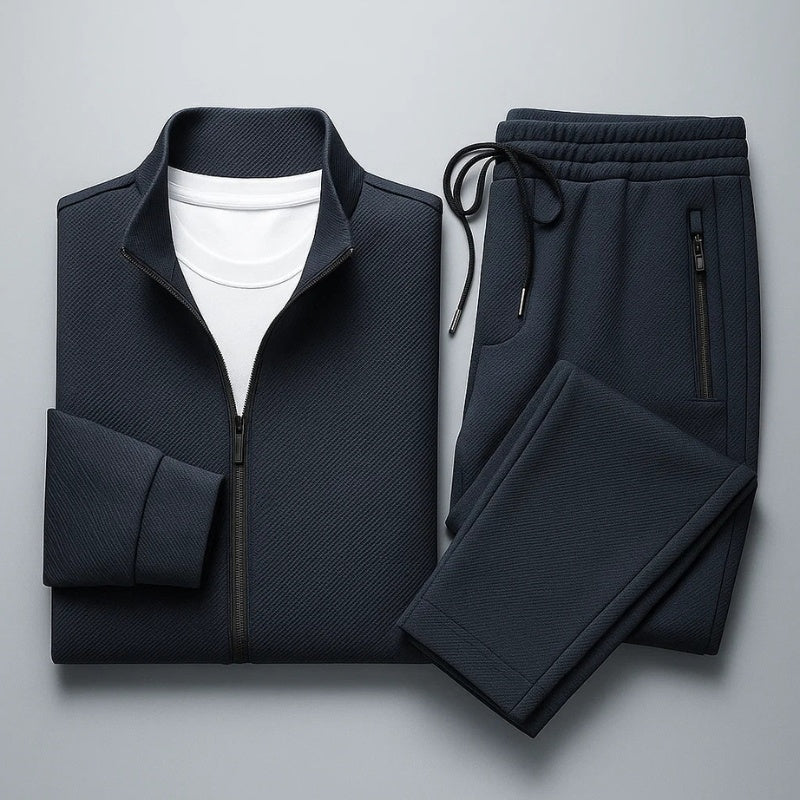 Aaron | Men's Full Zip Tracksuit High Collar 2 Piece