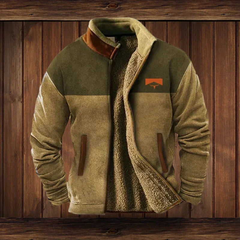 Colton | Men's Aztec Print Sherpa Jacket Winter Fleece