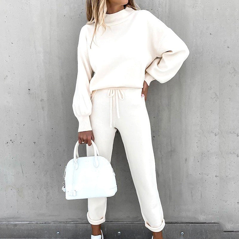 Ella | Women's Matching Lounge Set with Stand Collar Top