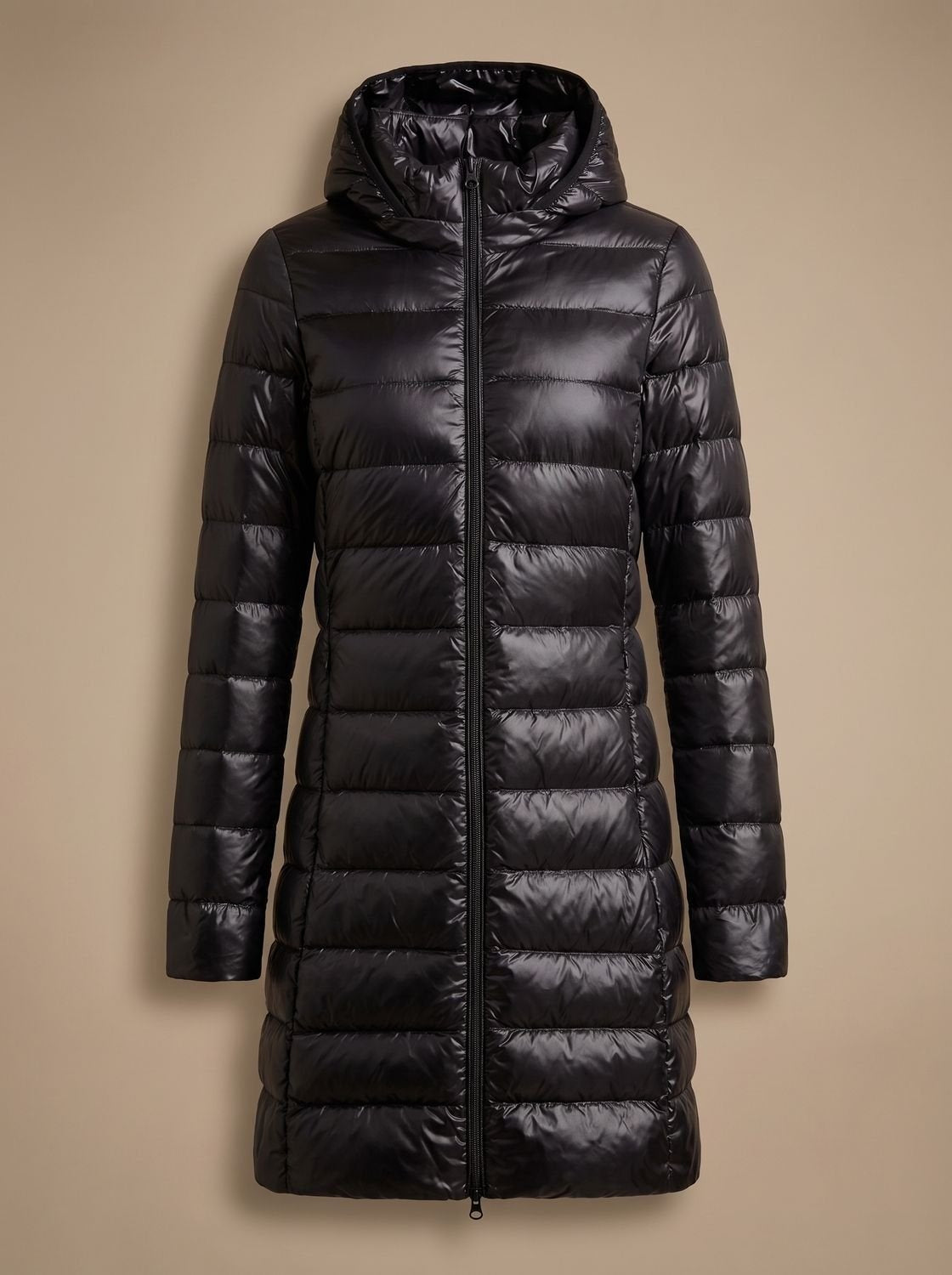 Emma | Women's Ultralight Long Down Jacket with Hood