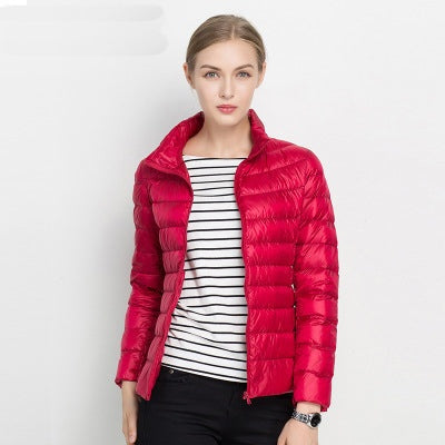 Margaret | Women's Lightweight Puffer Jacket Stand Collar Slim Fit
