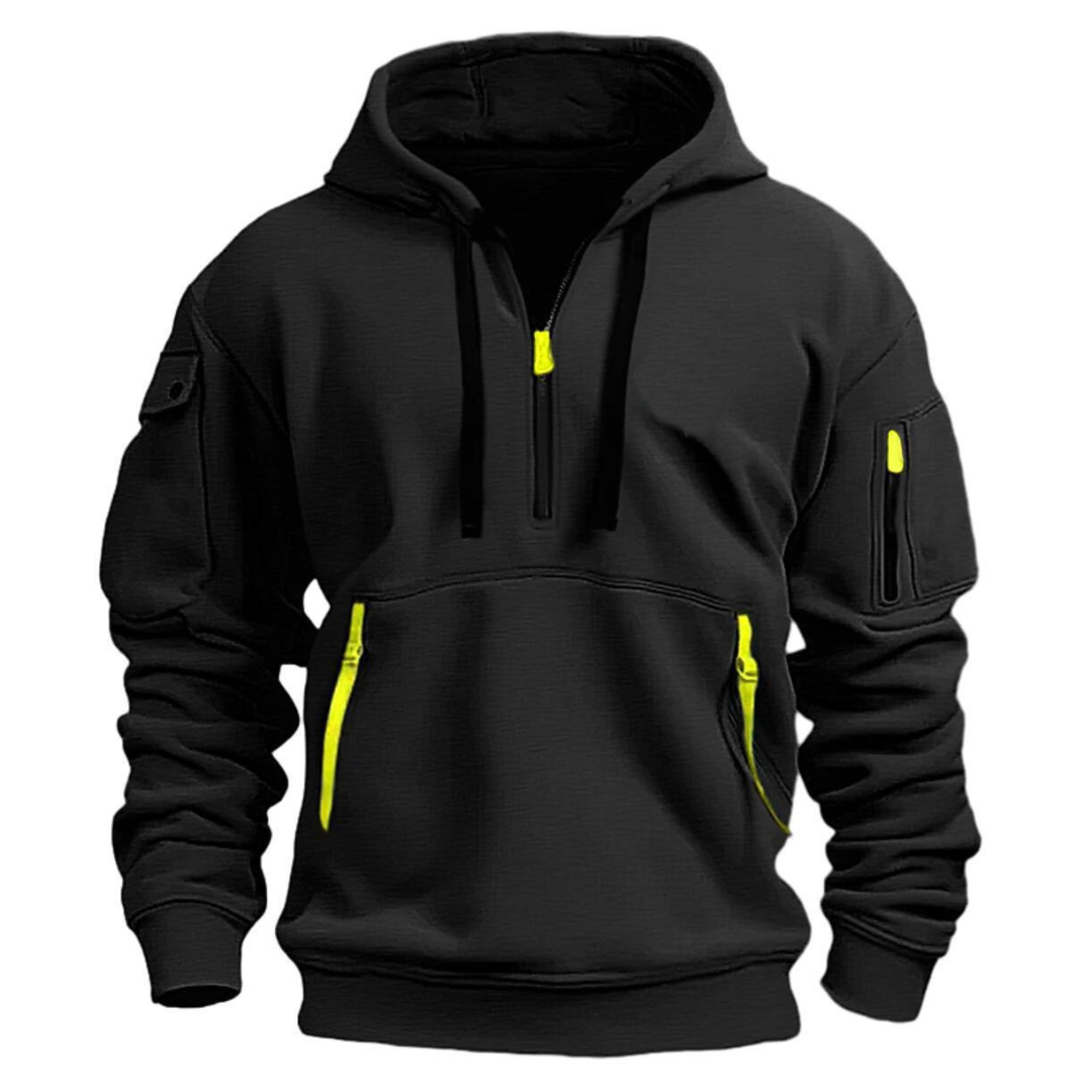 David | Men's Tactical Zip Up Hoodie Multi Pocket
