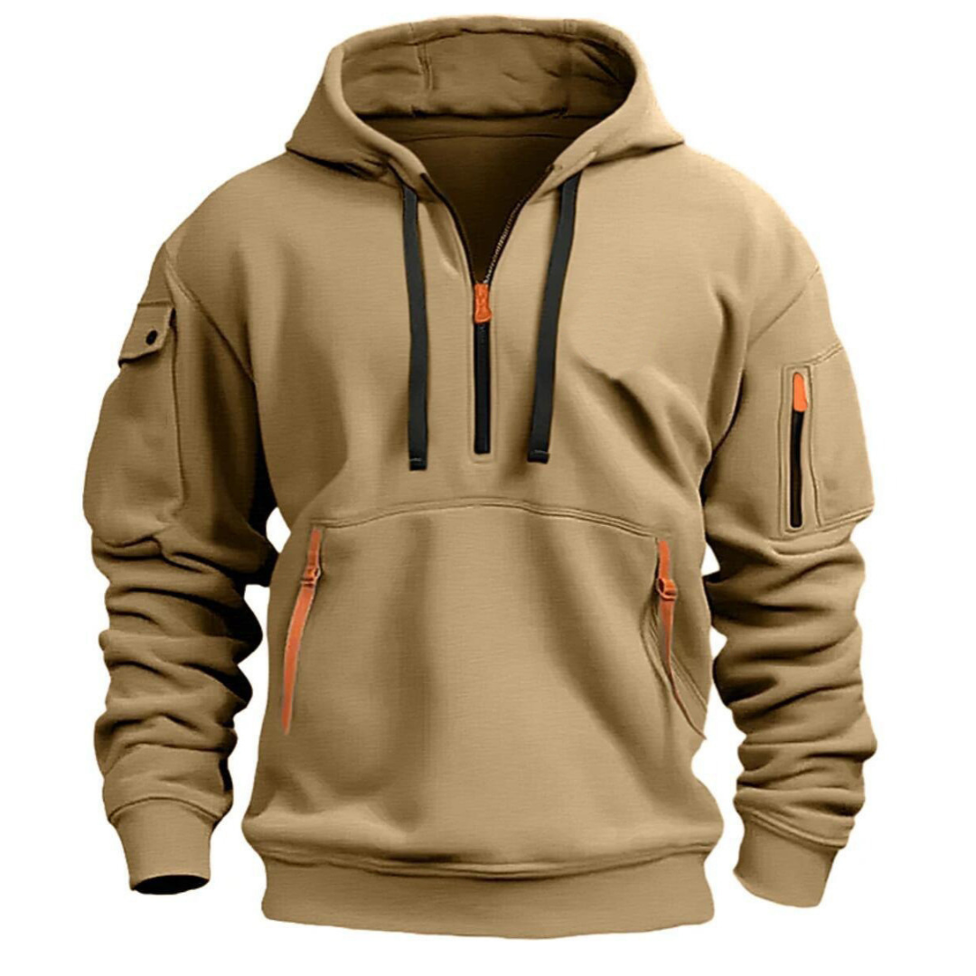 David | Men's Tactical Zip Up Hoodie Multi Pocket