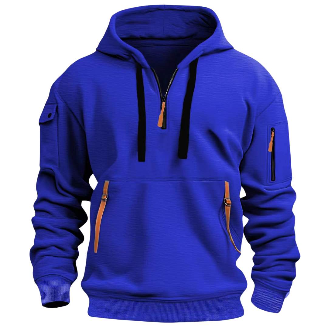 David | Men's Tactical Zip Up Hoodie Multi Pocket