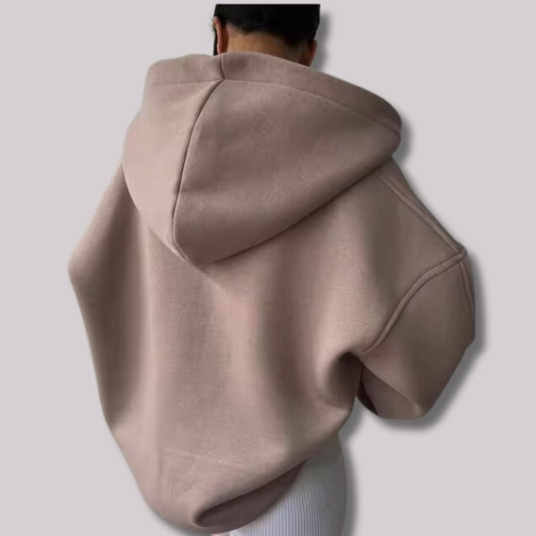 Evelyn | Women's Oversized Hoodie V Neck Athletic Sweatshirt