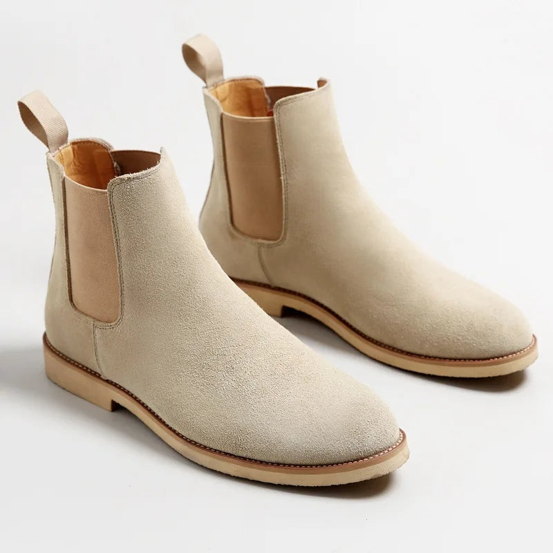 Theodore | Men's Suede Chelsea Boots Elastic Side Panels