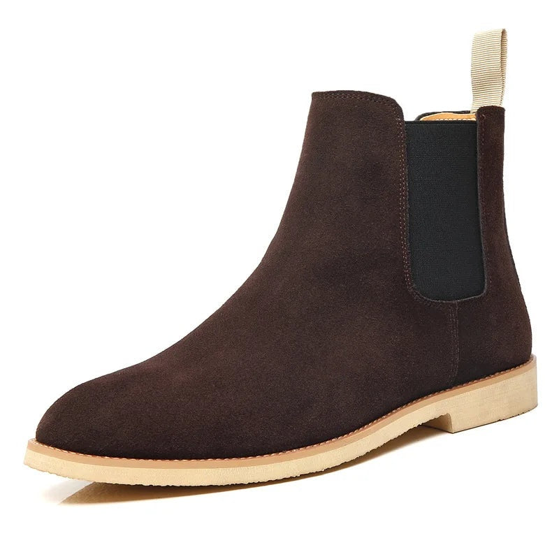 Theodore | Men's Suede Chelsea Boots Elastic Side Panels