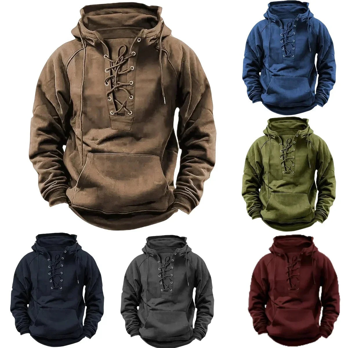 Brody | Men's Oversized Hoodie Drawstring Kangaroo Pocket