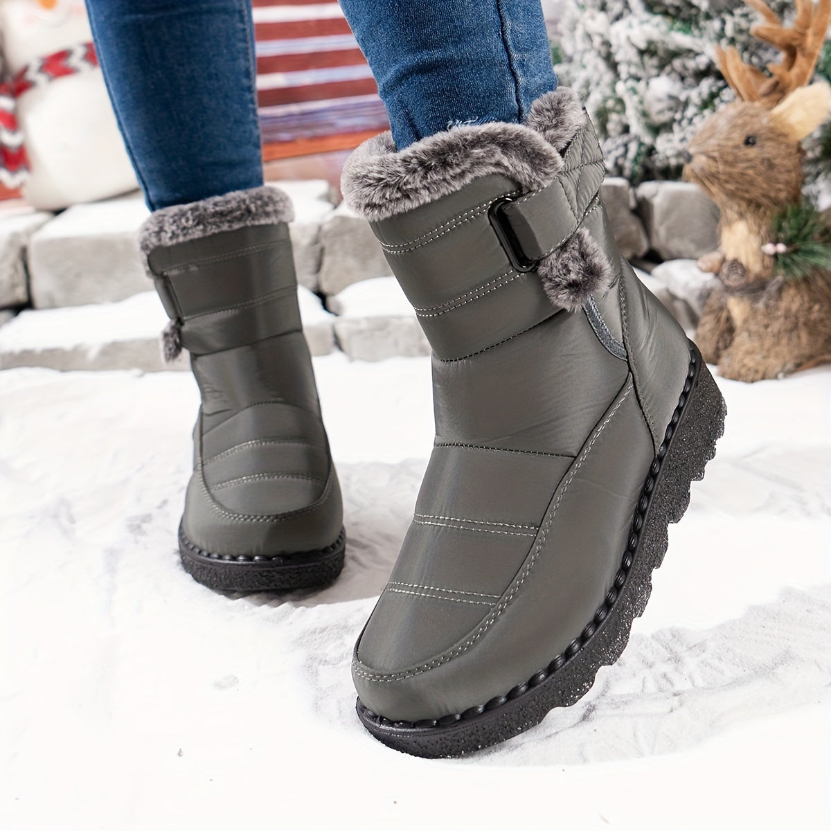 Erin | Women's Waterproof Snow Boots Faux Fur Lined
