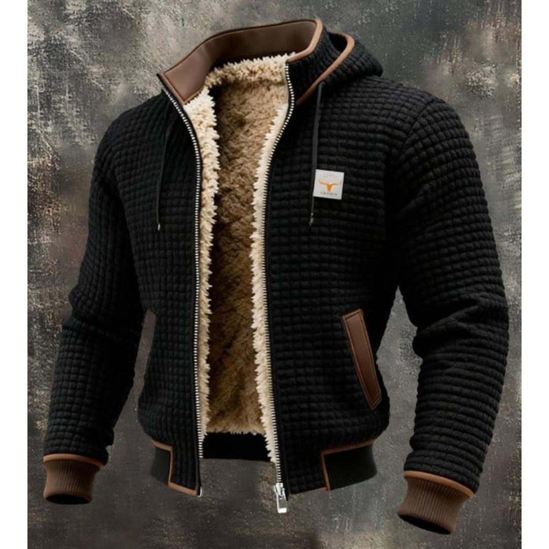 Lucas | Men's Sherpa Fleece Lined Winter Jacket with Hood
