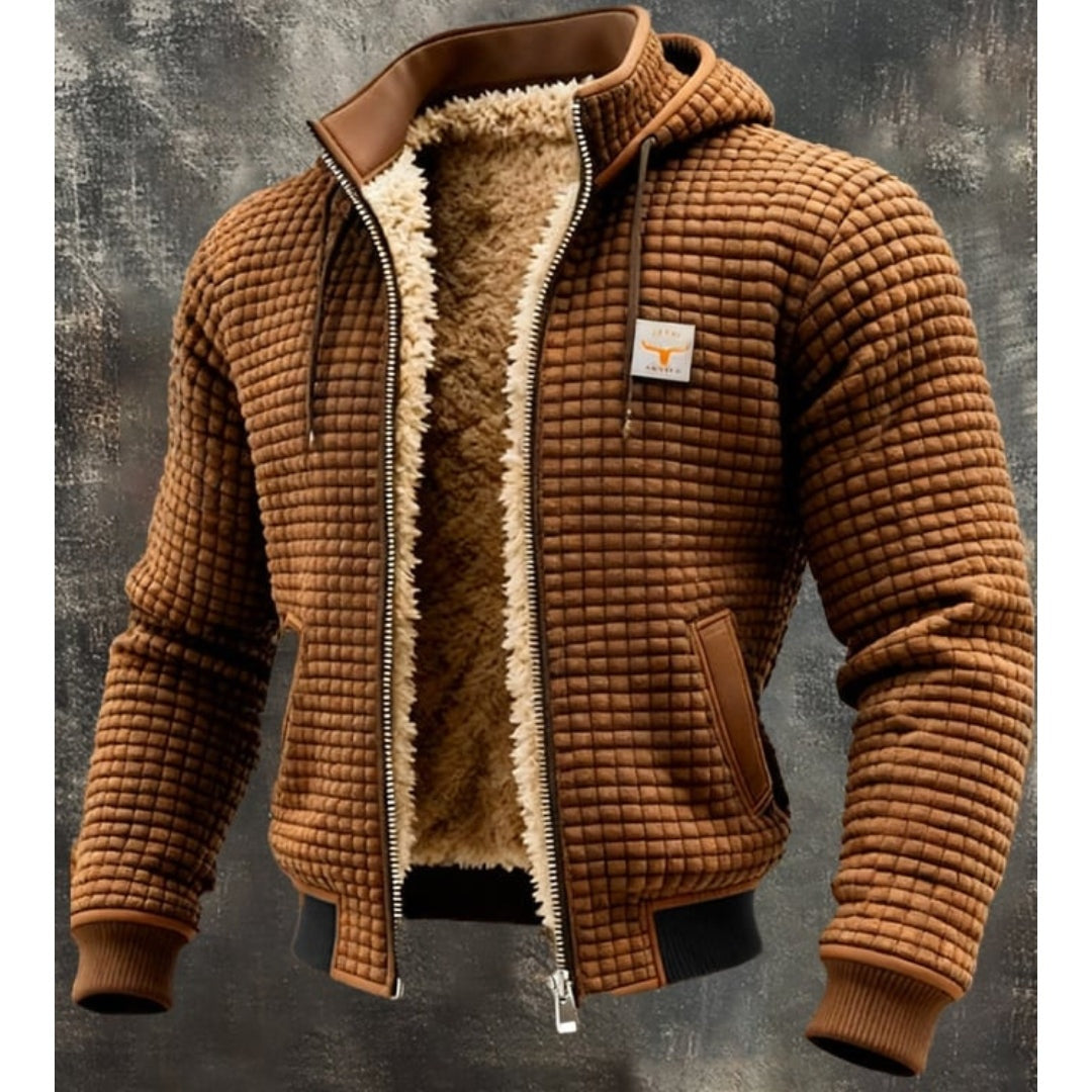Lucas | Men's Sherpa Fleece Lined Winter Jacket with Hood