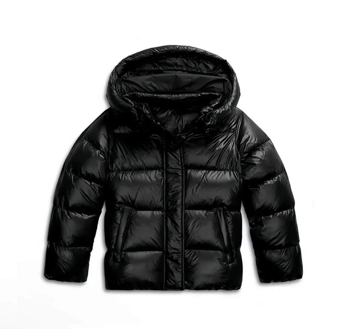 Luna | Women's Cropped Quilted Puffer Coat with Hood