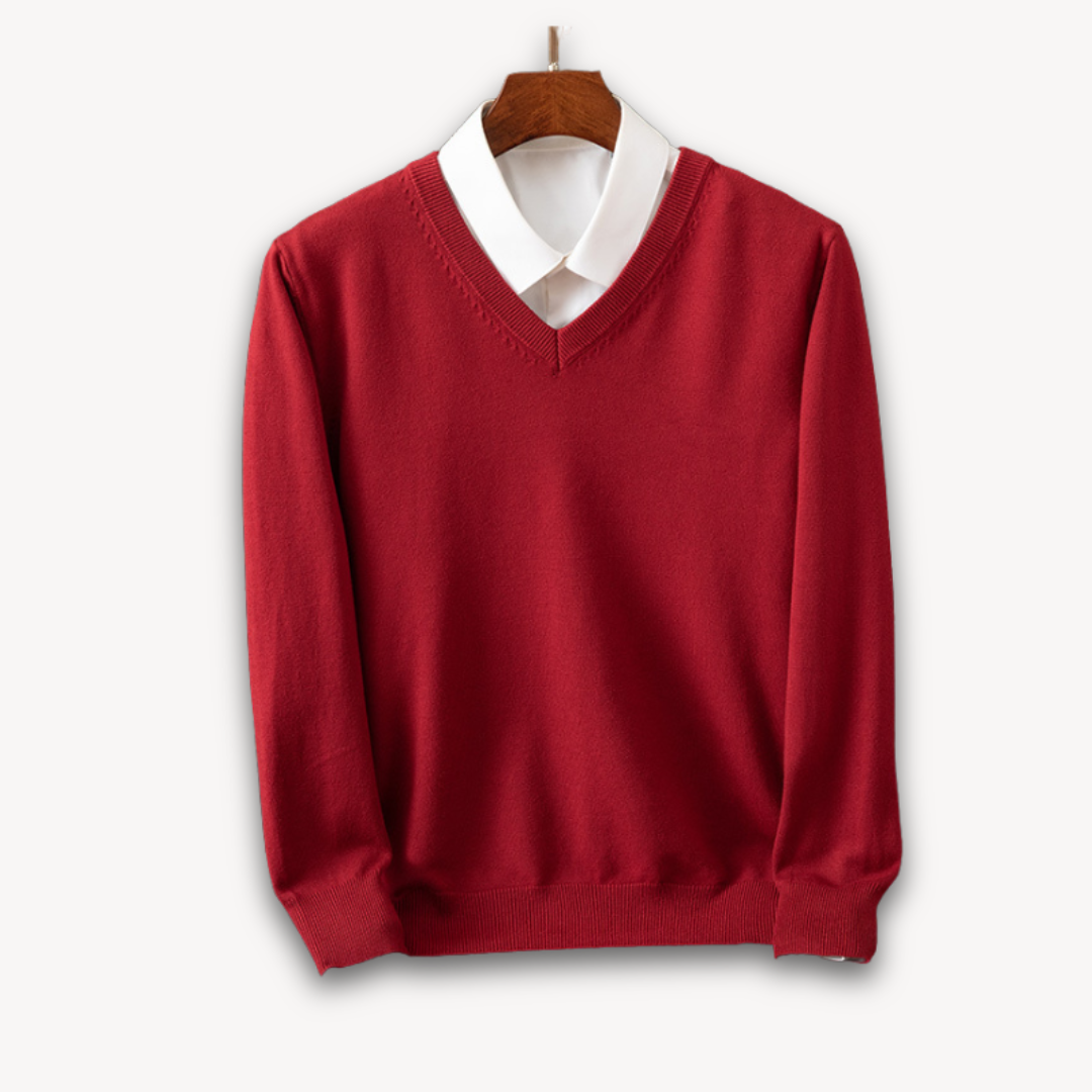 Oliver | Men's Cashmere Sweater V Neck Long Sleeve
