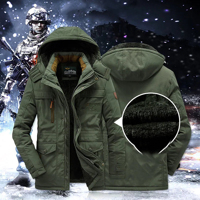 Mason | Men's Fleece Lined Parka Winter Jacket with Hood