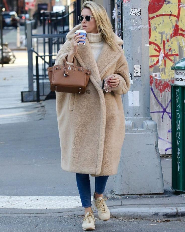 Cora | Women's Long Sherpa Coat Oversized Teddy Coat