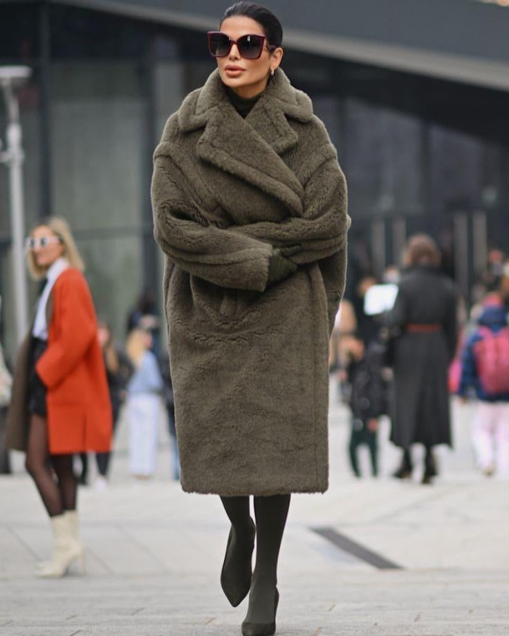 Cora | Women's Long Sherpa Coat Oversized Teddy Coat
