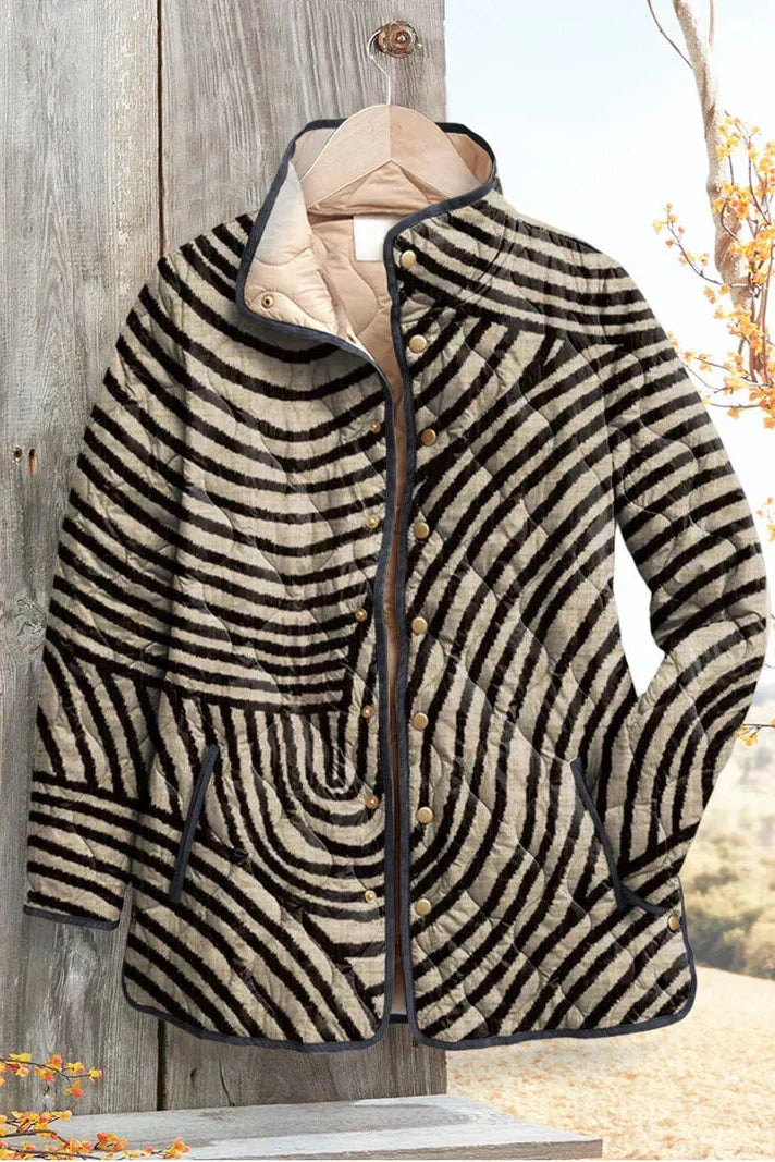 Olivia | Women's Floral Patchwork Quilted Jacket Lightweight Fall Coat