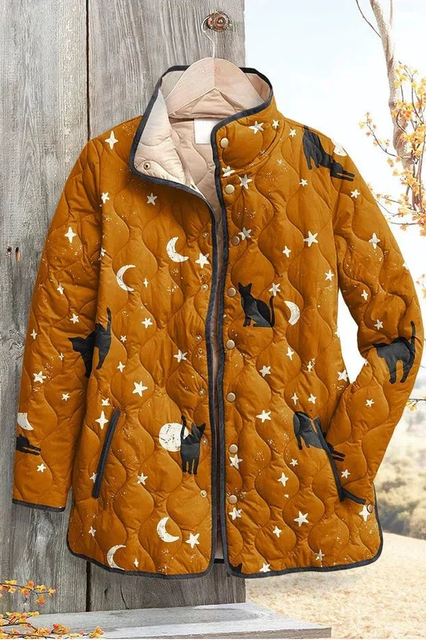 Olivia | Women's Floral Patchwork Quilted Jacket Lightweight Fall Coat