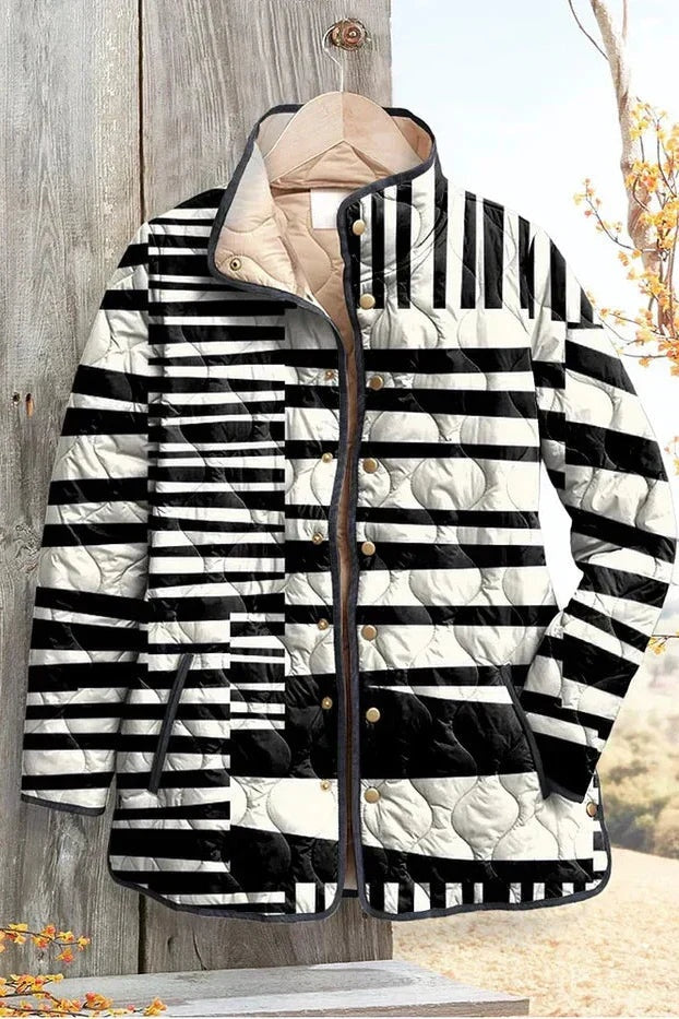Olivia | Women's Floral Patchwork Quilted Jacket Lightweight Fall Coat