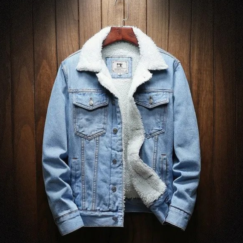 Grant | Men's Sherpa Lined Denim Jacket Trucker