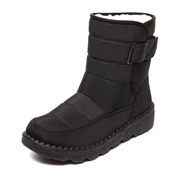 Gemma | Women's Waterproof Boots Warm Lined Flat Hook and Loop