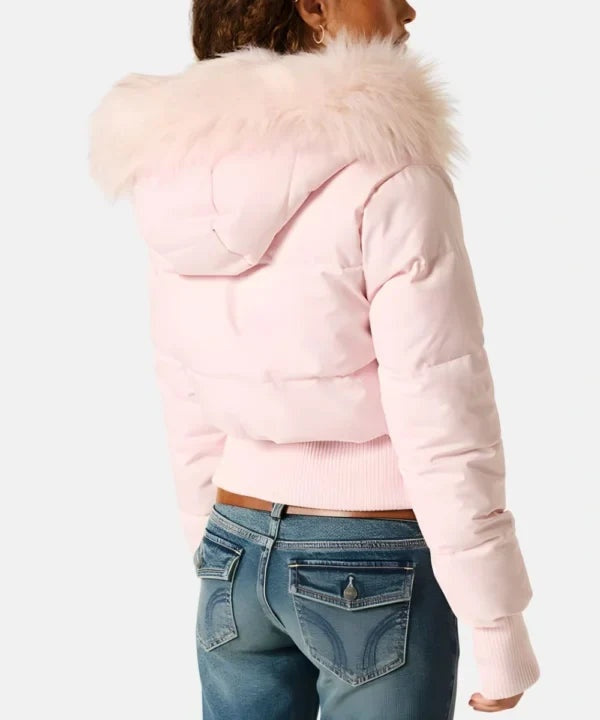 Ashley | Women's Puffer Jacket Faux Fur Hood