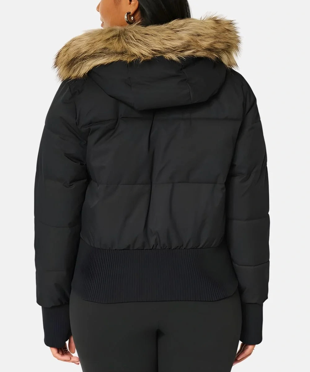 Ashley | Women's Puffer Jacket Faux Fur Hood