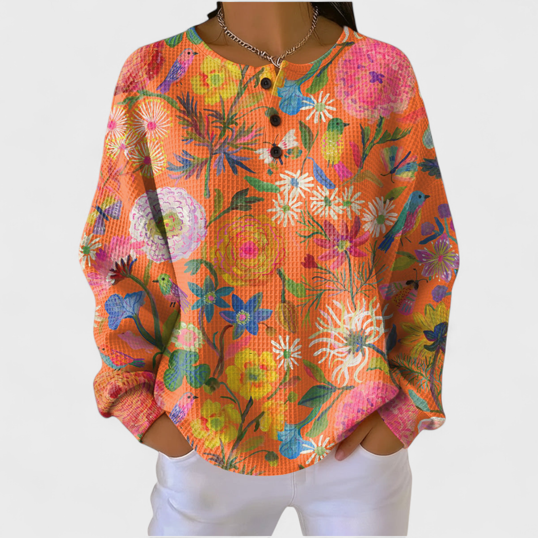 Ava | Women's Christmas Sweatshirt Long Sleeve Holiday Print