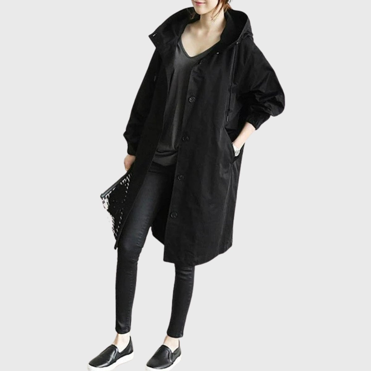 Lillian | Women's Long Waterproof Parka Coat Hooded Relaxed Fit