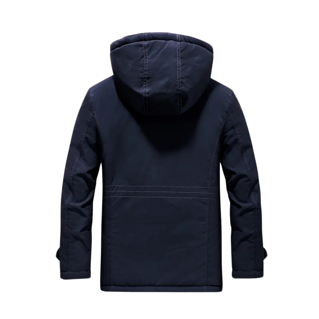 Spencer | Men's Quilted Parka Jacket Hooded Fleece Lined