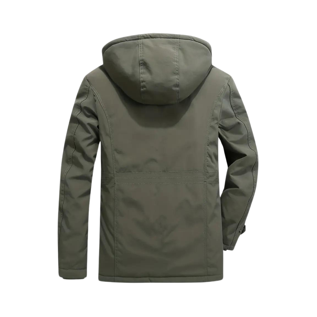 Spencer | Men's Quilted Parka Jacket Hooded Fleece Lined