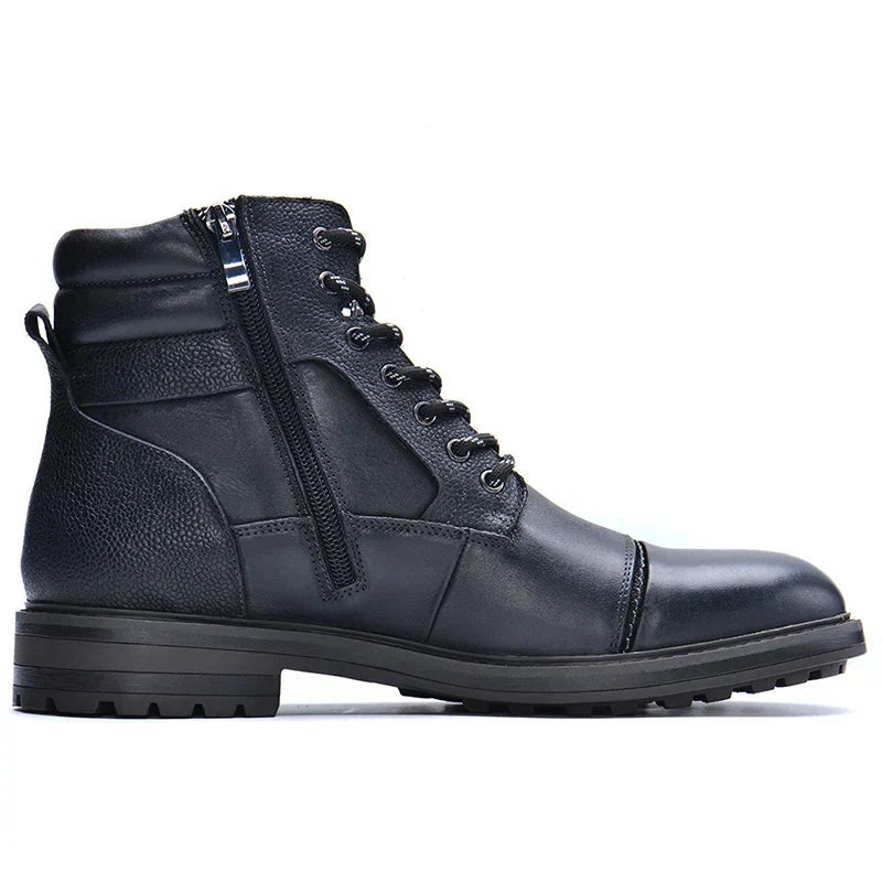 Sebastian | Men's Leather Work Boots Side Zip