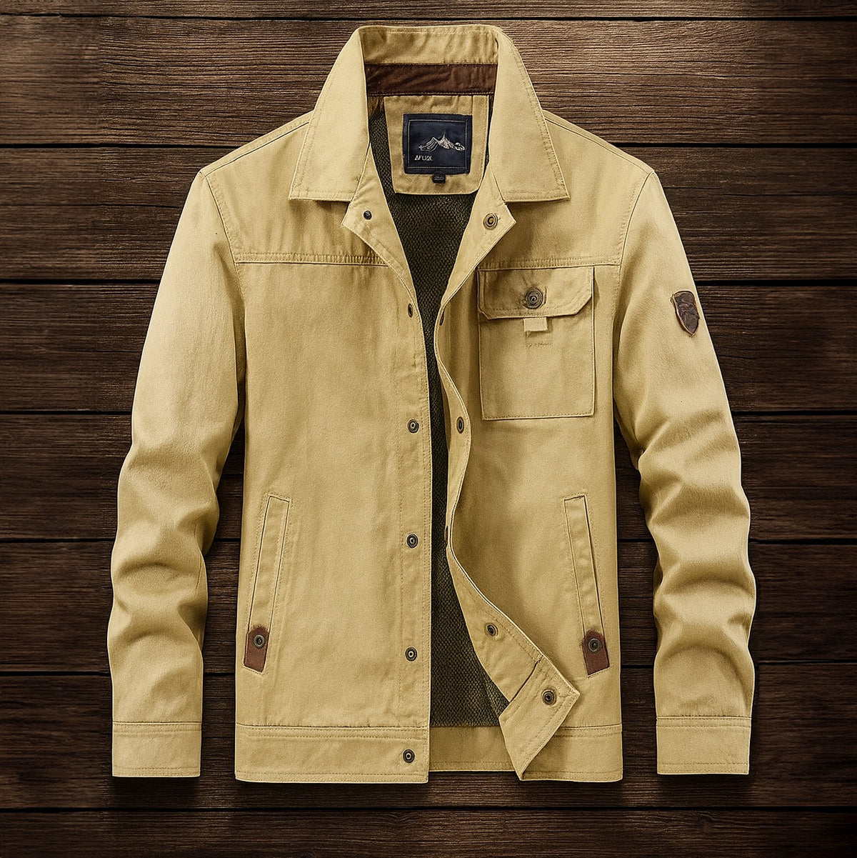 Lucas | Men's Cotton Utility Jacket Military Multi Pocket