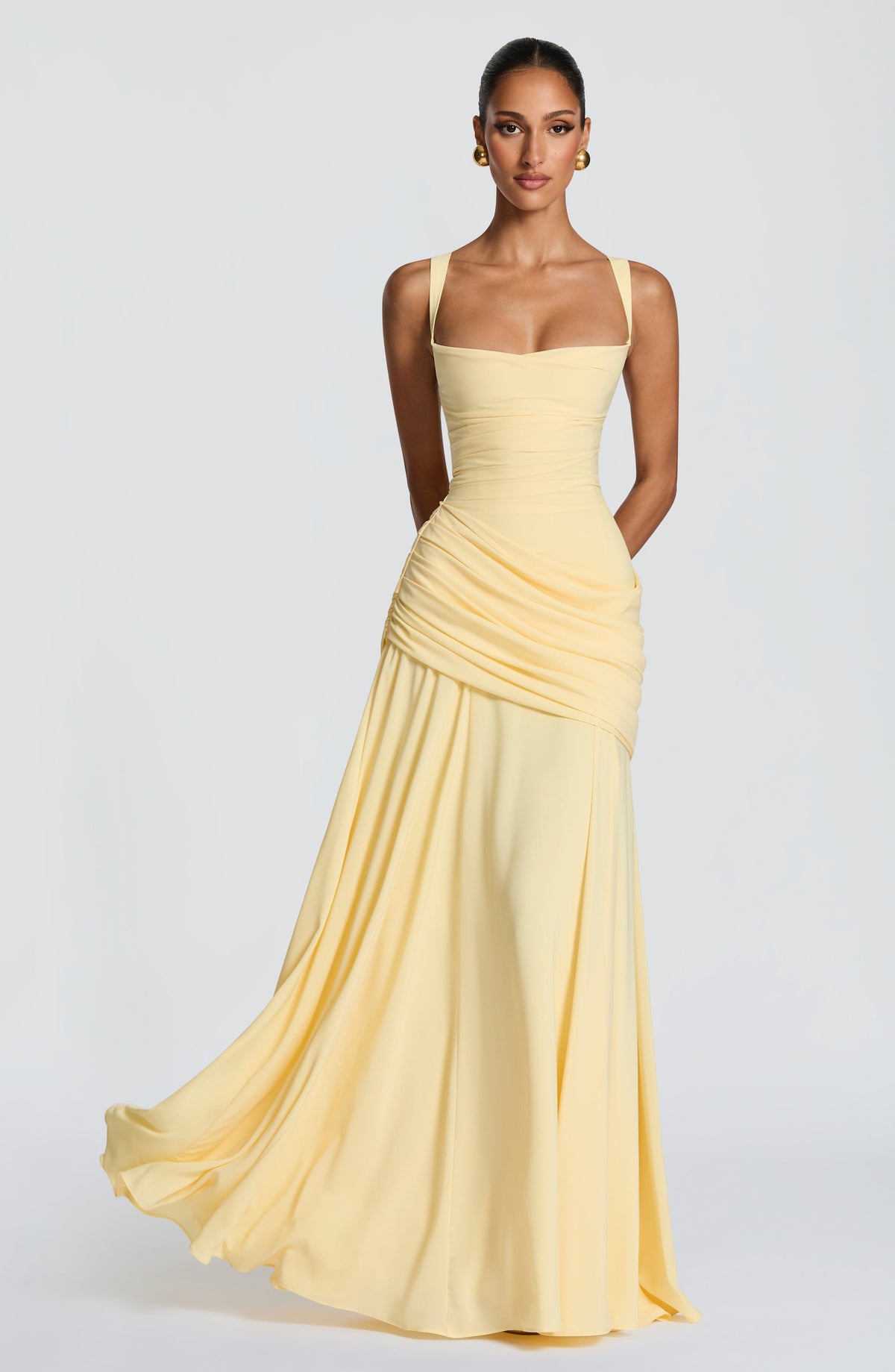 Sophia | Women's Formal Evening Gown with Draped Hip
