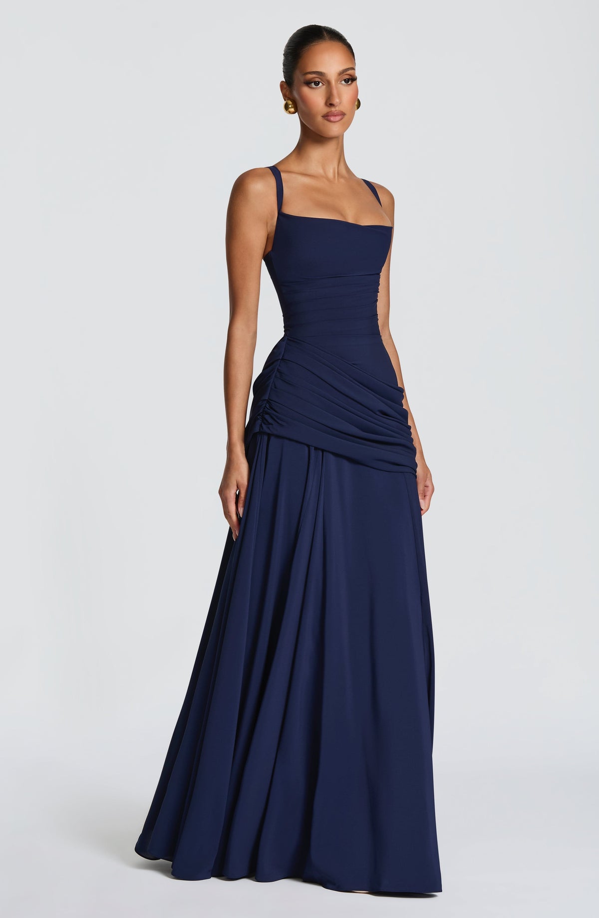 Sophia | Women's Formal Evening Gown with Draped Hip