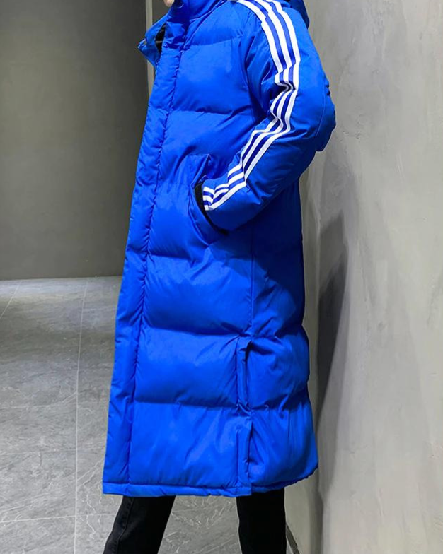Eric | Men's Long Puffer Coat Hooded Quilted