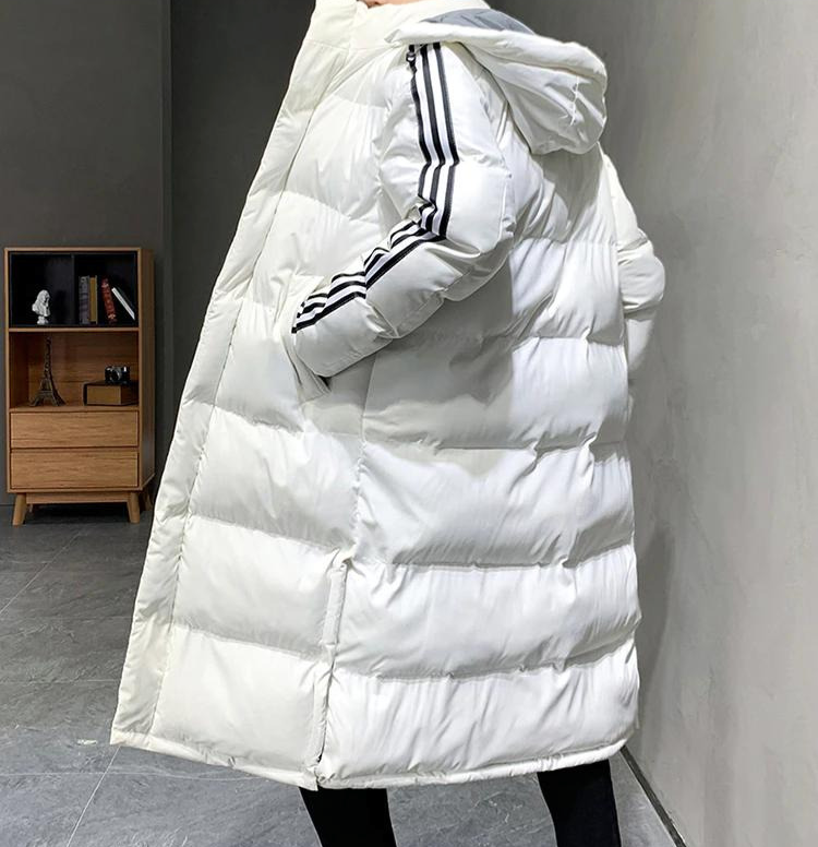 Eric | Men's Long Puffer Coat Hooded Quilted