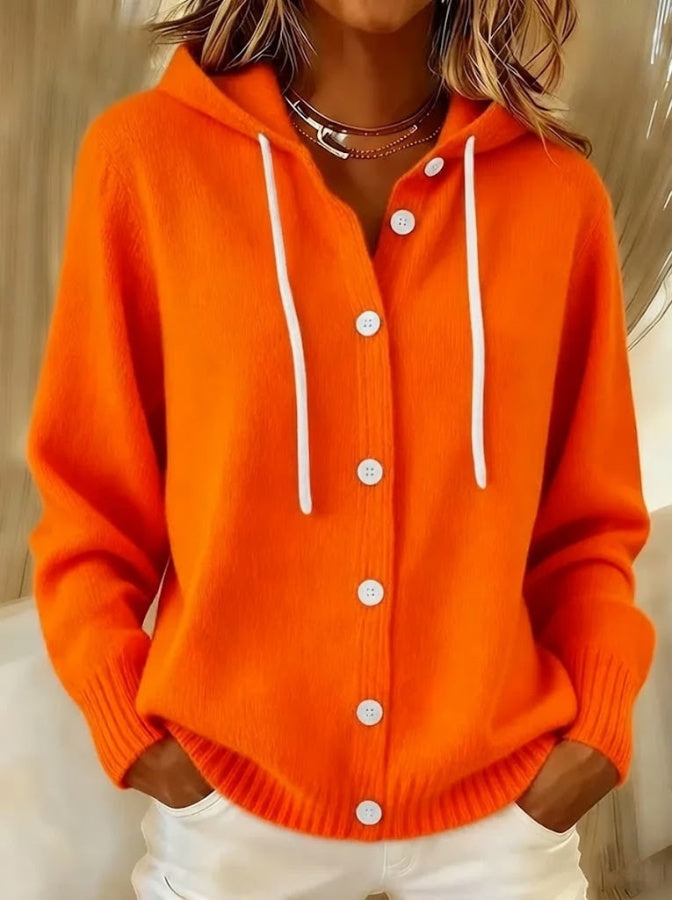 Zoey | Women's Knit Cardigan Sweater with Hood