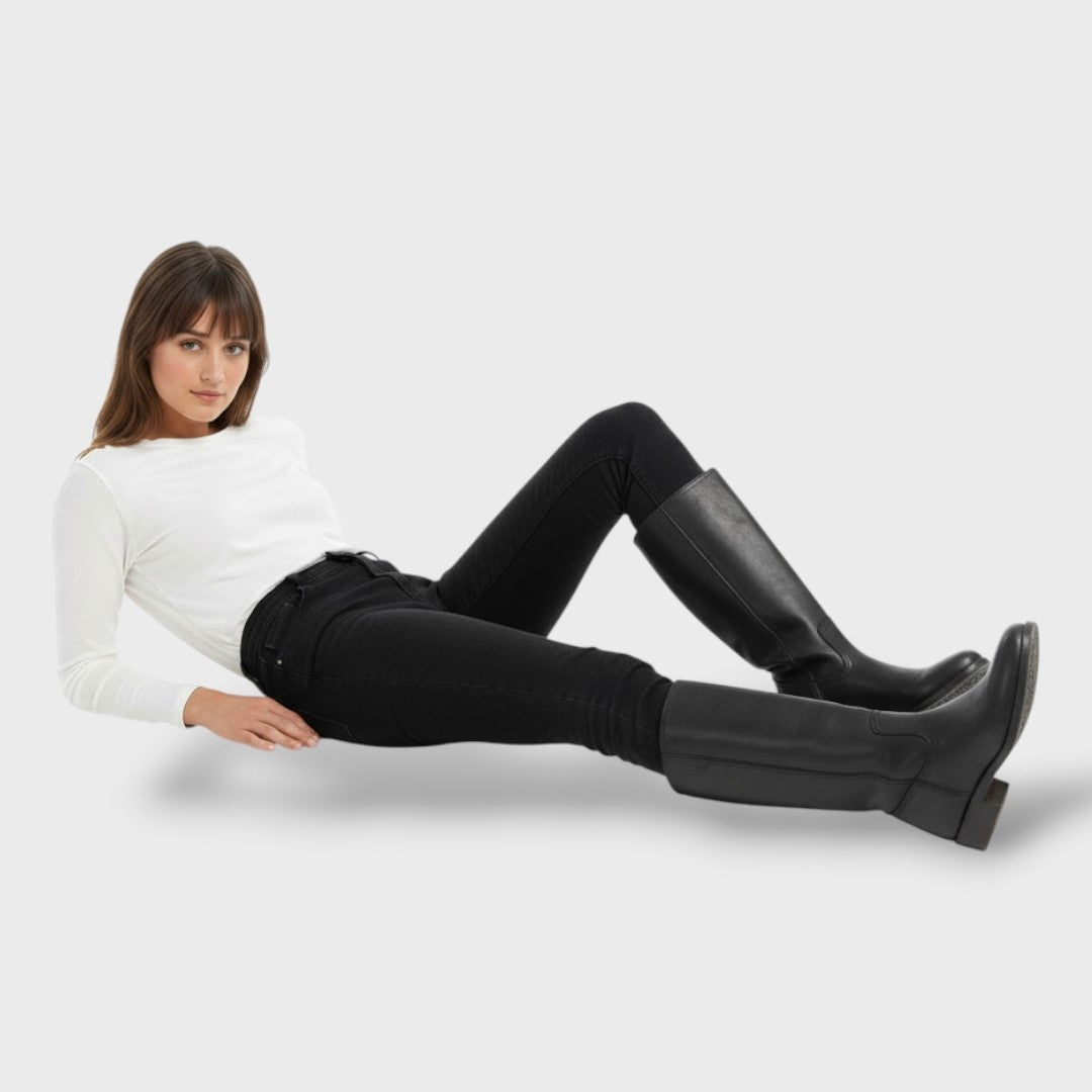 Abigail | Women's Wide Calf Knee High Riding Boots