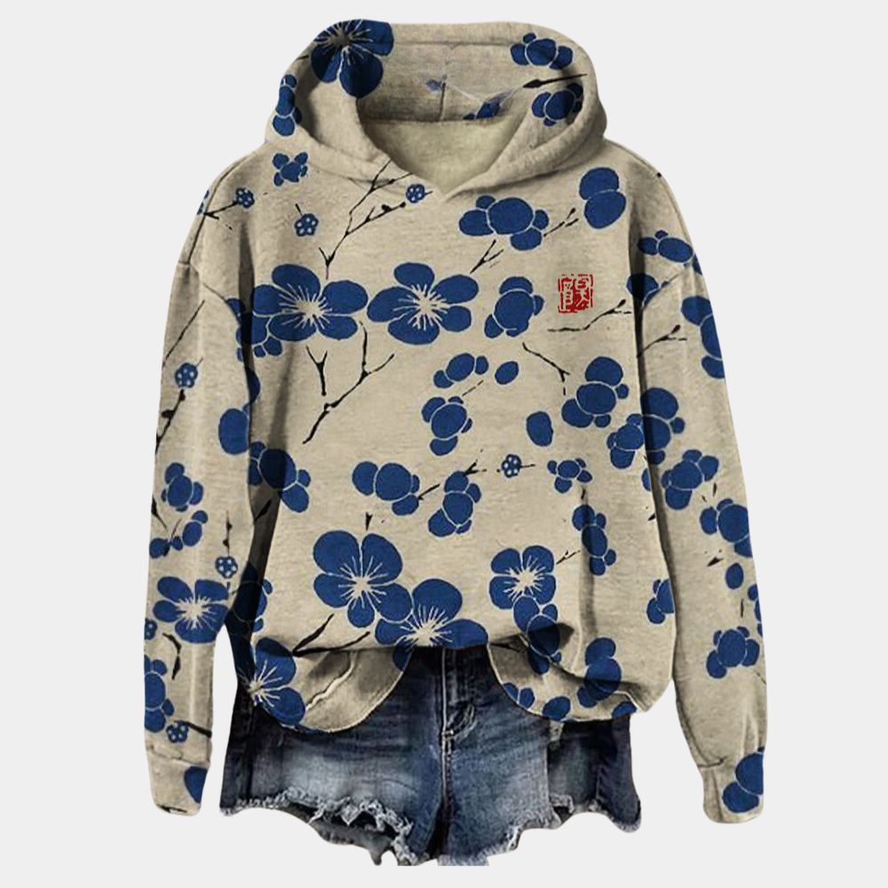 Rebecca | Women's Floral Print Hoodie Oversized