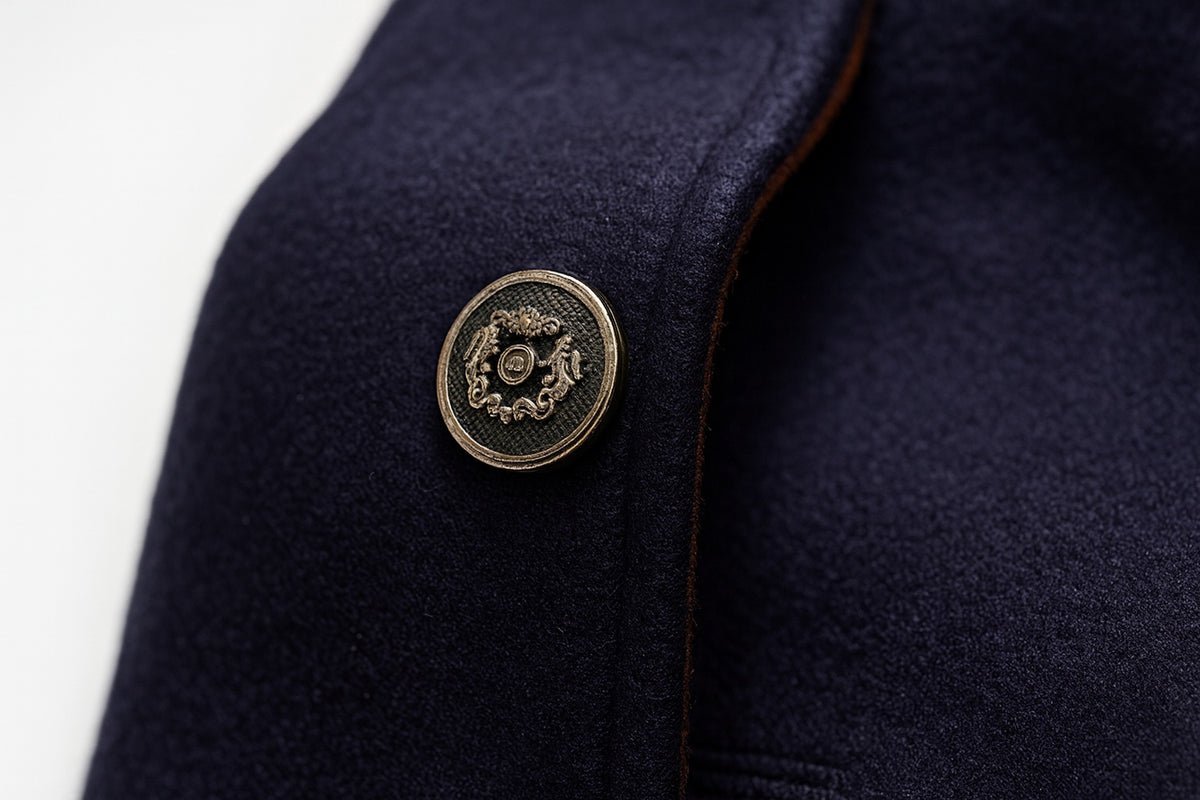 Alexander | Men's Wool Blend Overcoat with Stand Collar