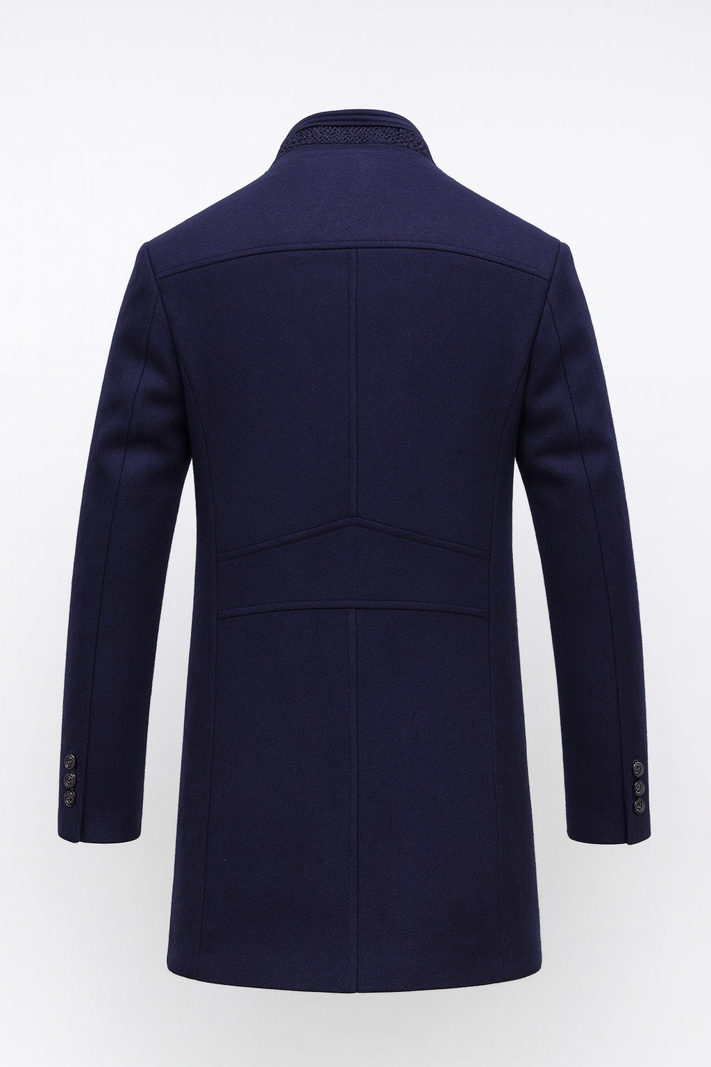 Alexander | Men's Wool Blend Overcoat with Stand Collar