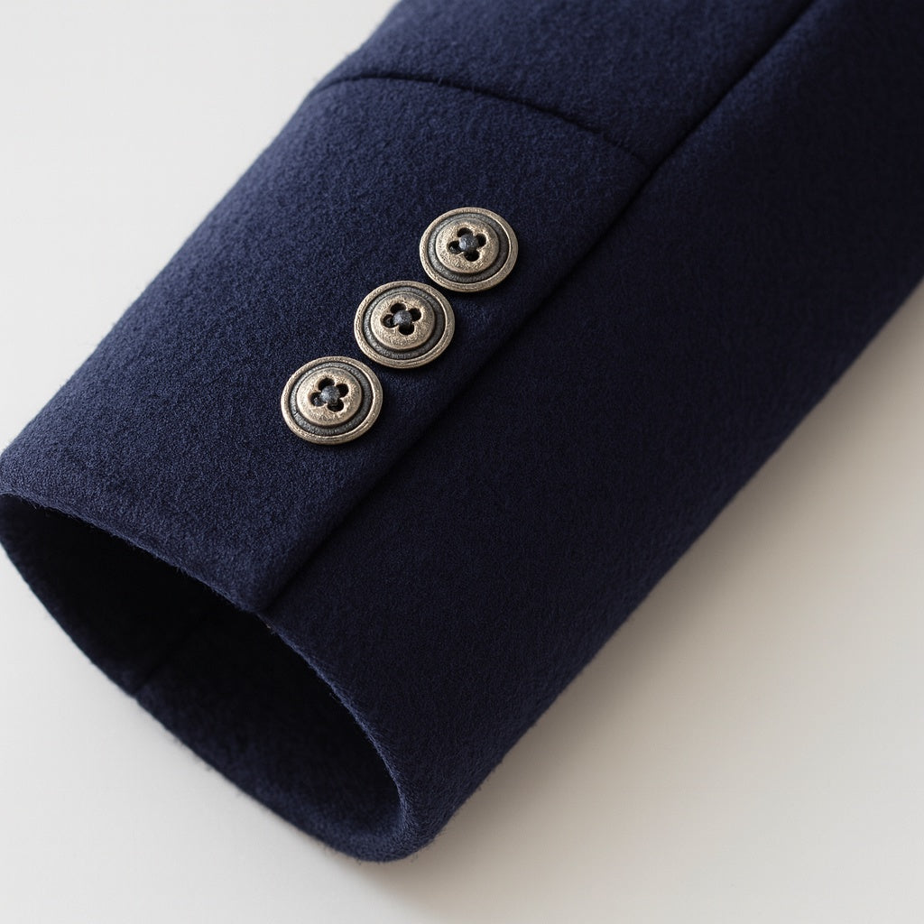 Alexander | Men's Wool Blend Overcoat with Stand Collar