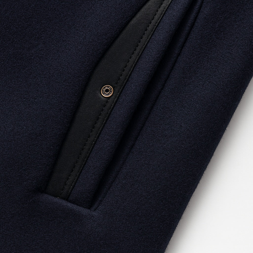 Alexander | Men's Wool Blend Overcoat with Stand Collar