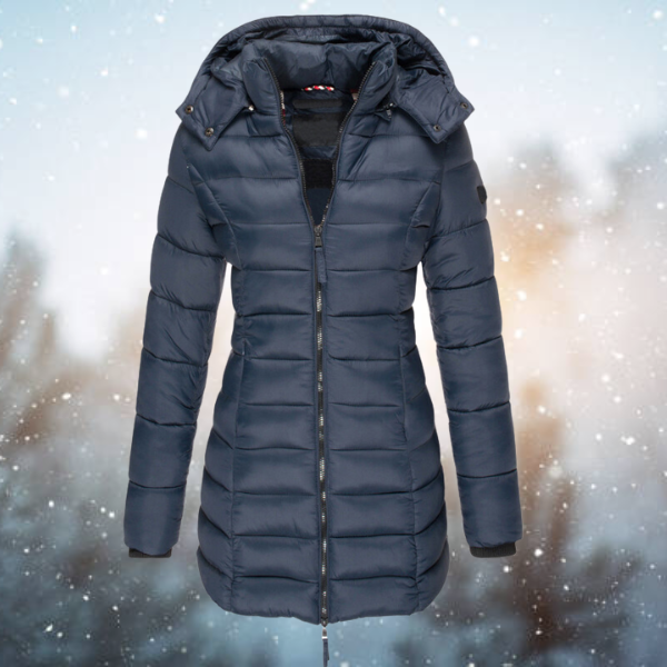 Brianna | Women's Long Puffer Coat Hooded Quilted Parka