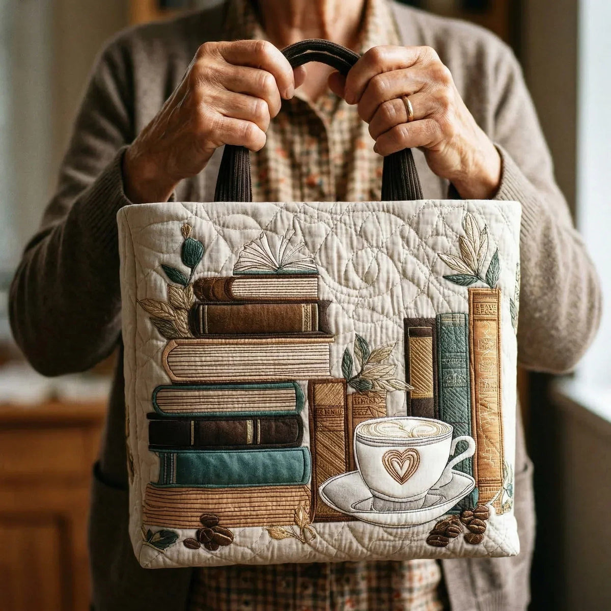 Willow | Women's Quilted Tote Bag Handmade Unique Print