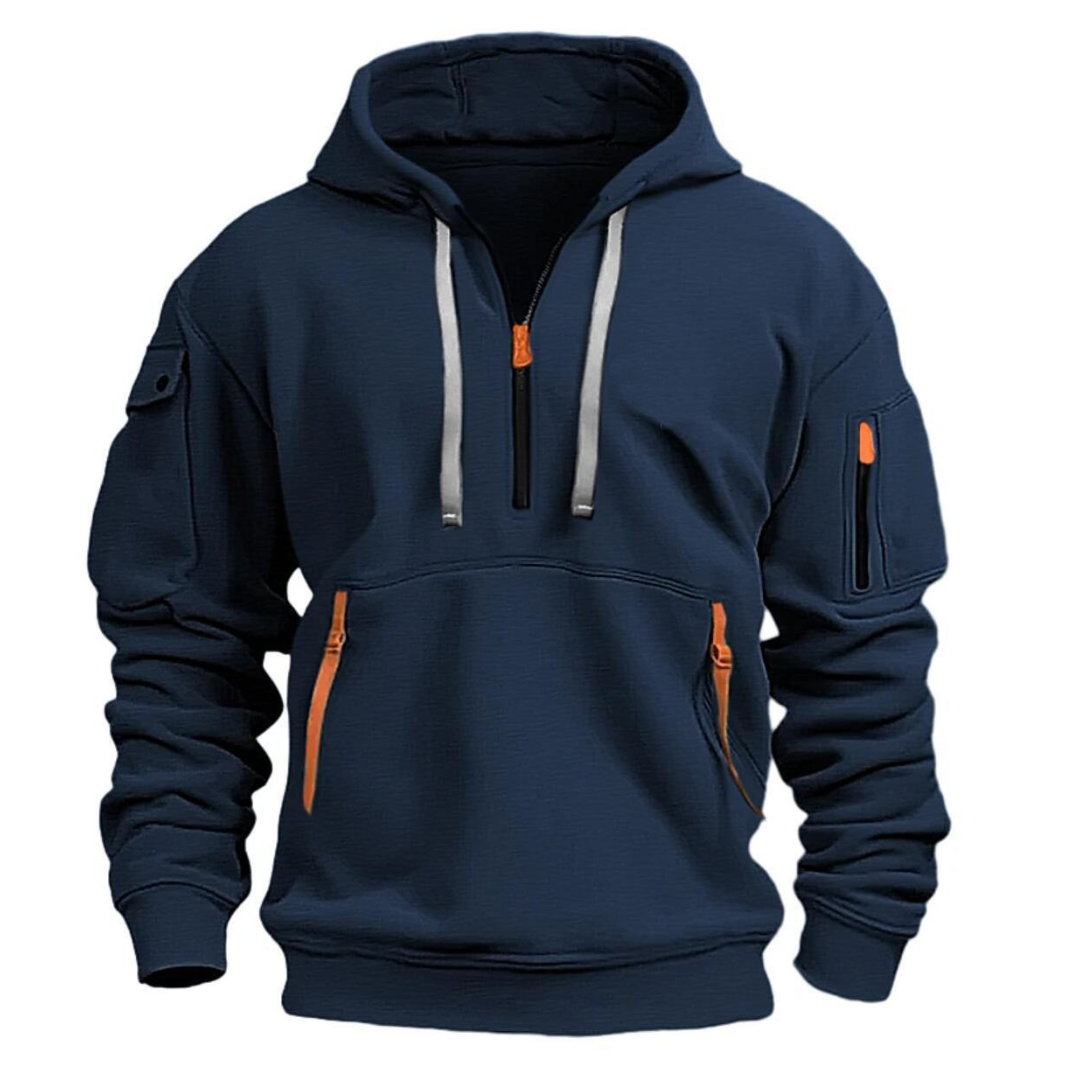 David | Men's Tactical Zip Up Hoodie Multi Pocket