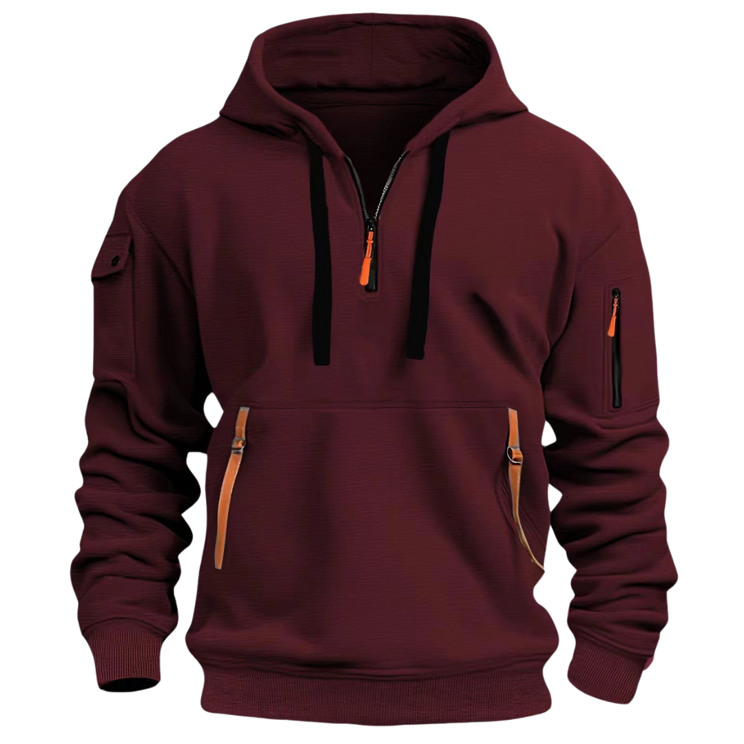 David | Men's Tactical Zip Up Hoodie Multi Pocket